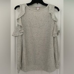 Isabel Maternity Cold-Shoulder shirt